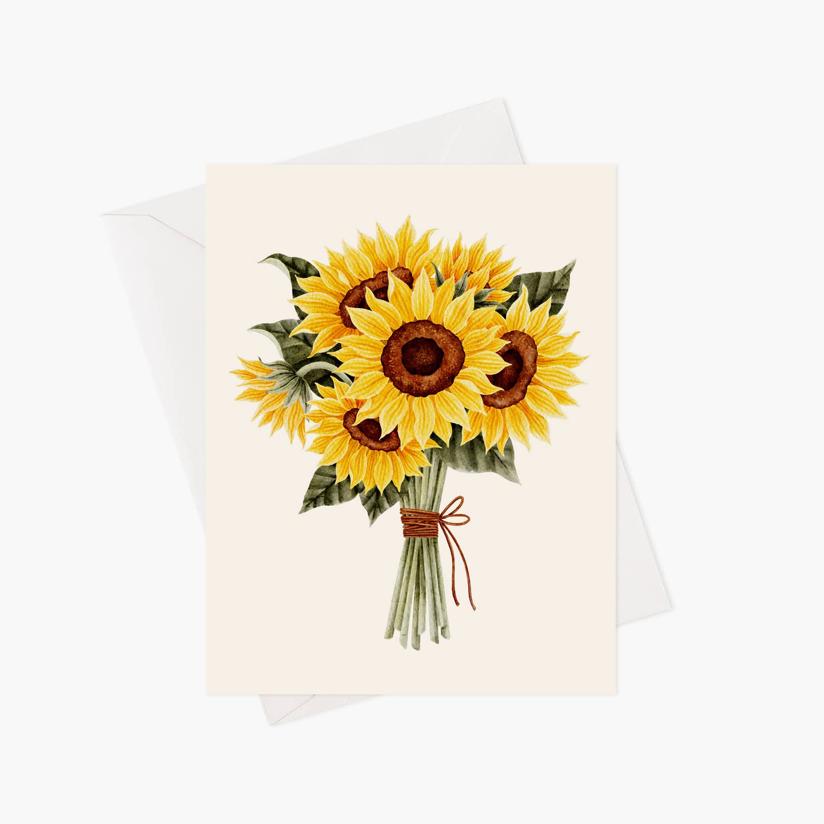 Marie-Lise Illustration - Wholesale Everyday Greeting Card - Bouquet de tournesols - Carte de souhaits