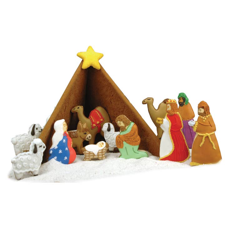 Fox Run Brands - Vendita all'ingrosso Stampi per biscotti - Fox Run Nativity Scene, set da forno e kit per glassa, 21 pezzi2