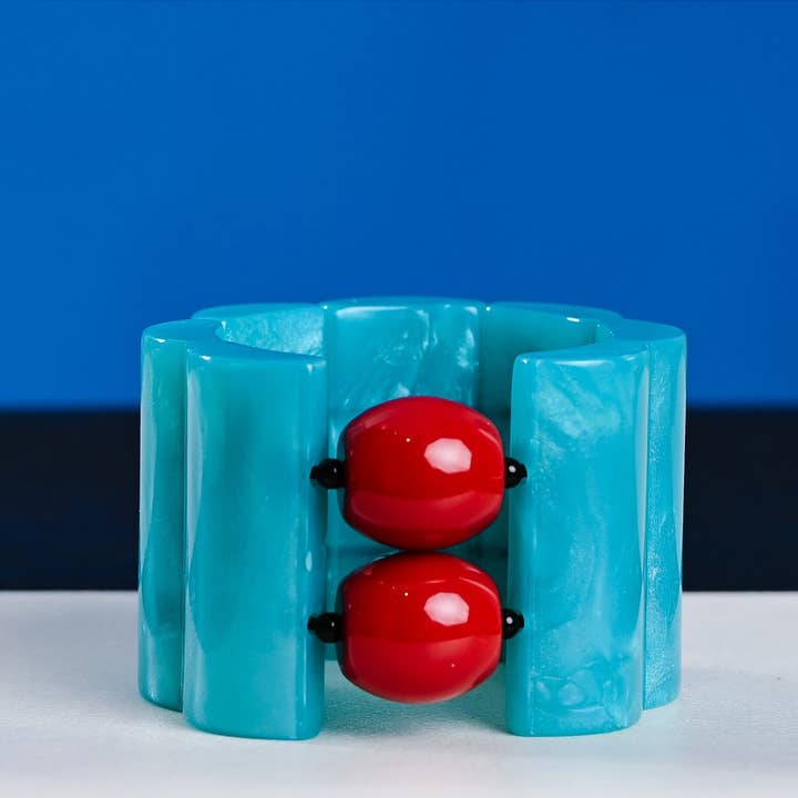 Coca Turkoois met rood voor wholesale door Michaela Malin