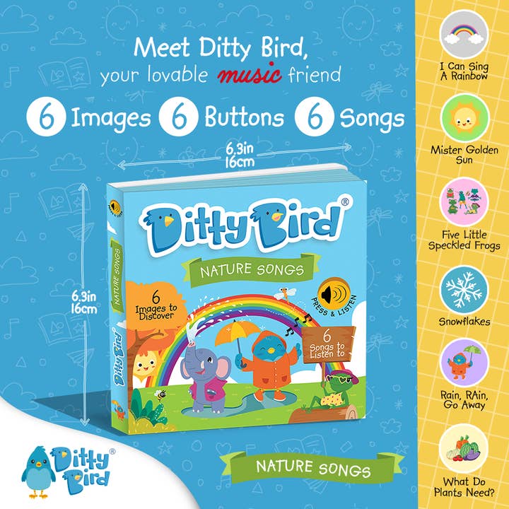 Ditty Bird Australia - Wholesale Book - Kids - Ditty Bird Baby Sound Book Exploring for Kids :Nature Songs