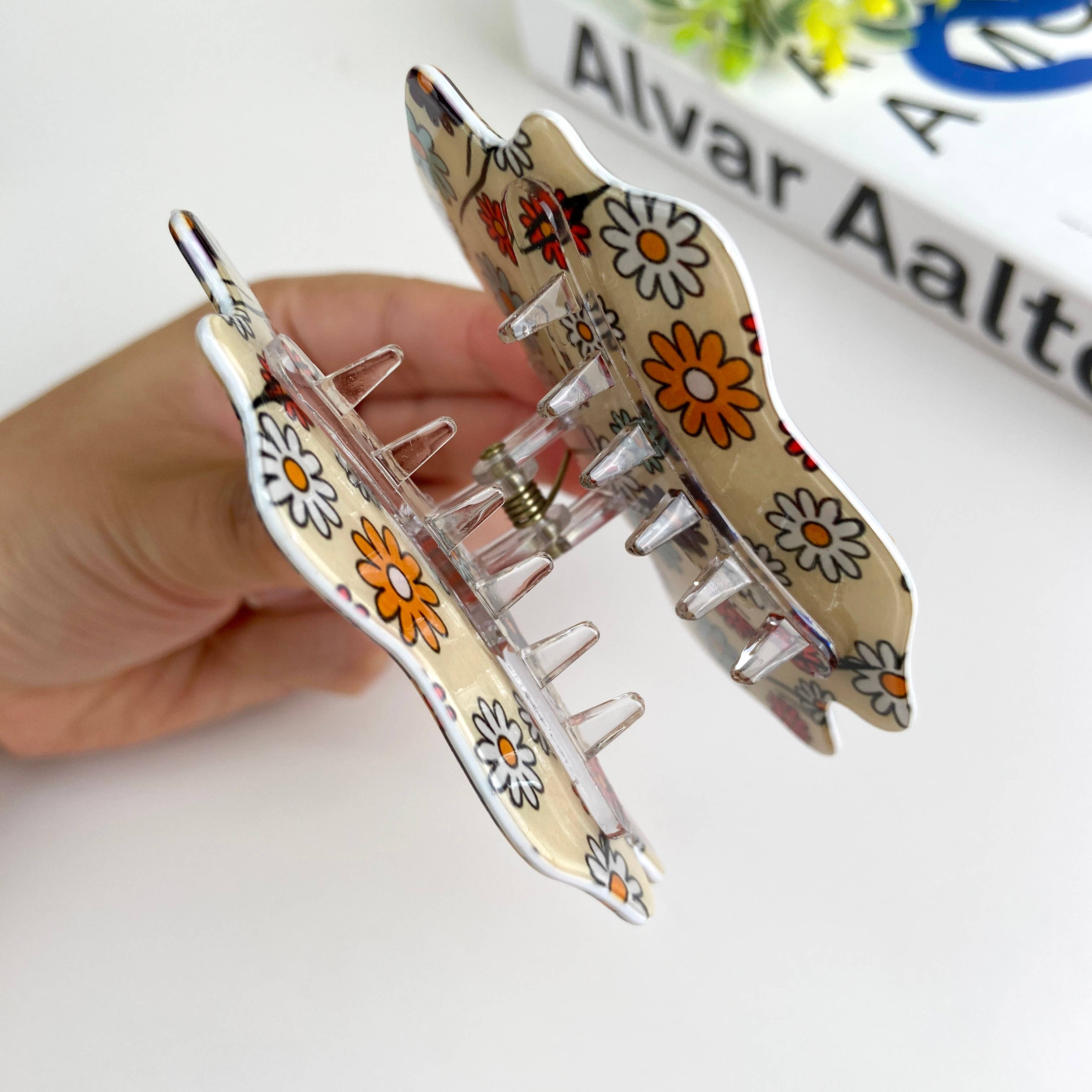 TheDivaSoap - Vendita all'ingrosso Fermaglio per capelli - Donna - Clip per capelli a forma di fantasmino con decorazioni floreali per Halloween6