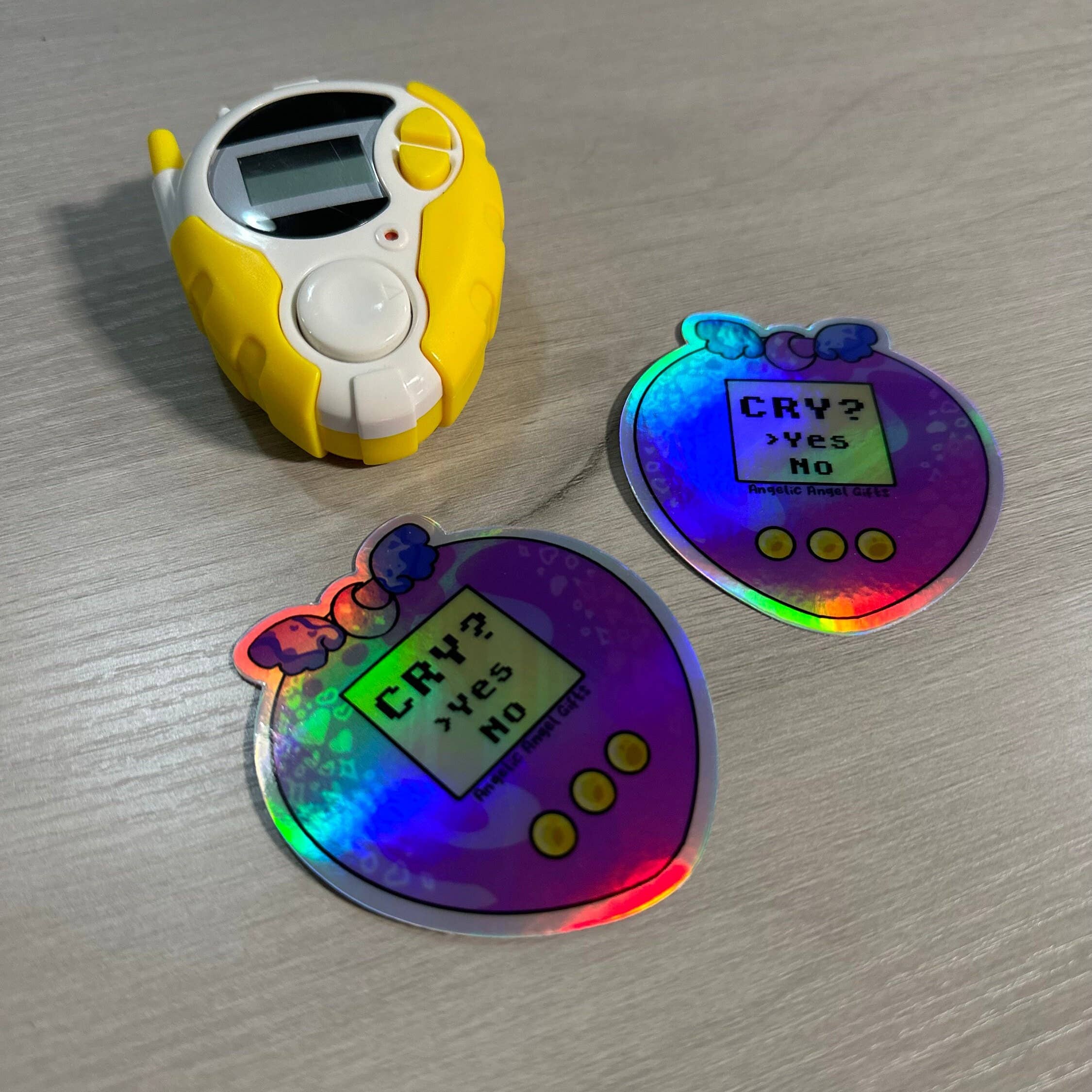 Angelic Angel Gifts - Wholesale Sticker - Retro Gamer Holographic Sticker For Water Bottle3