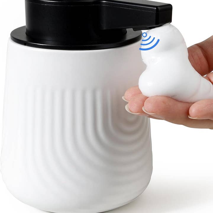 SoftWave Automatic Foaming Soap Dispenser Recycled Clay for wholesale by BosilunLife USA