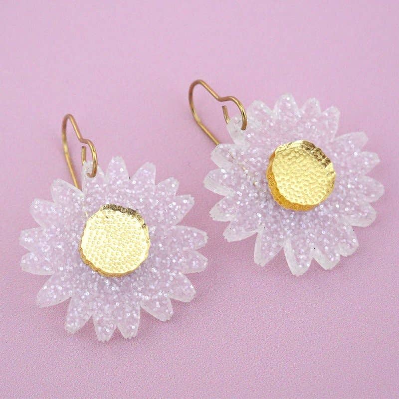 Girlfetti - Wholesale Dangle Earrings - Daisy Acrylic Dangle Earrings1