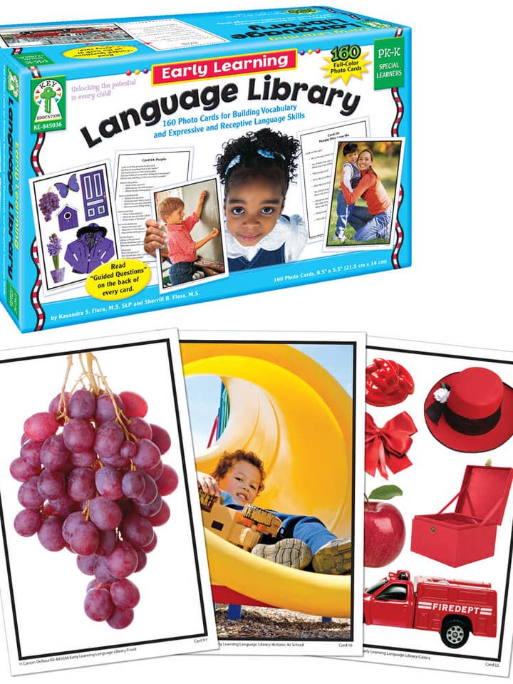 Early Learning Language Library Learning Cards, Grades PK-K for wholesale by Carson Dellosa Education
