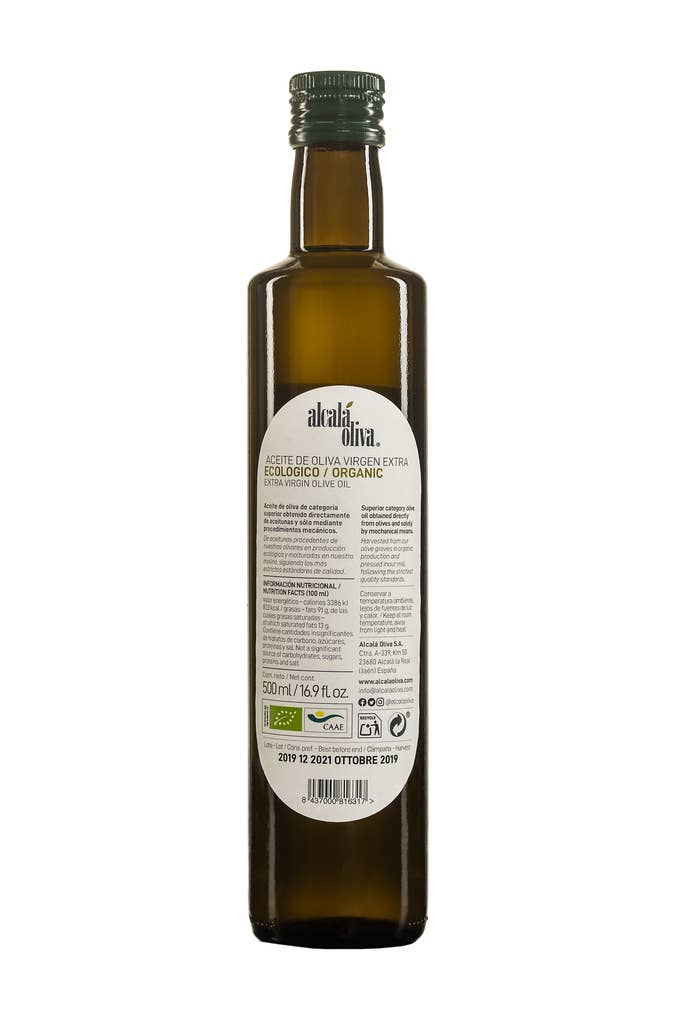 ALCALA OLIVA - Wholesale Olive Oil - Organic Extra Virgin Olive Oil 500ml1