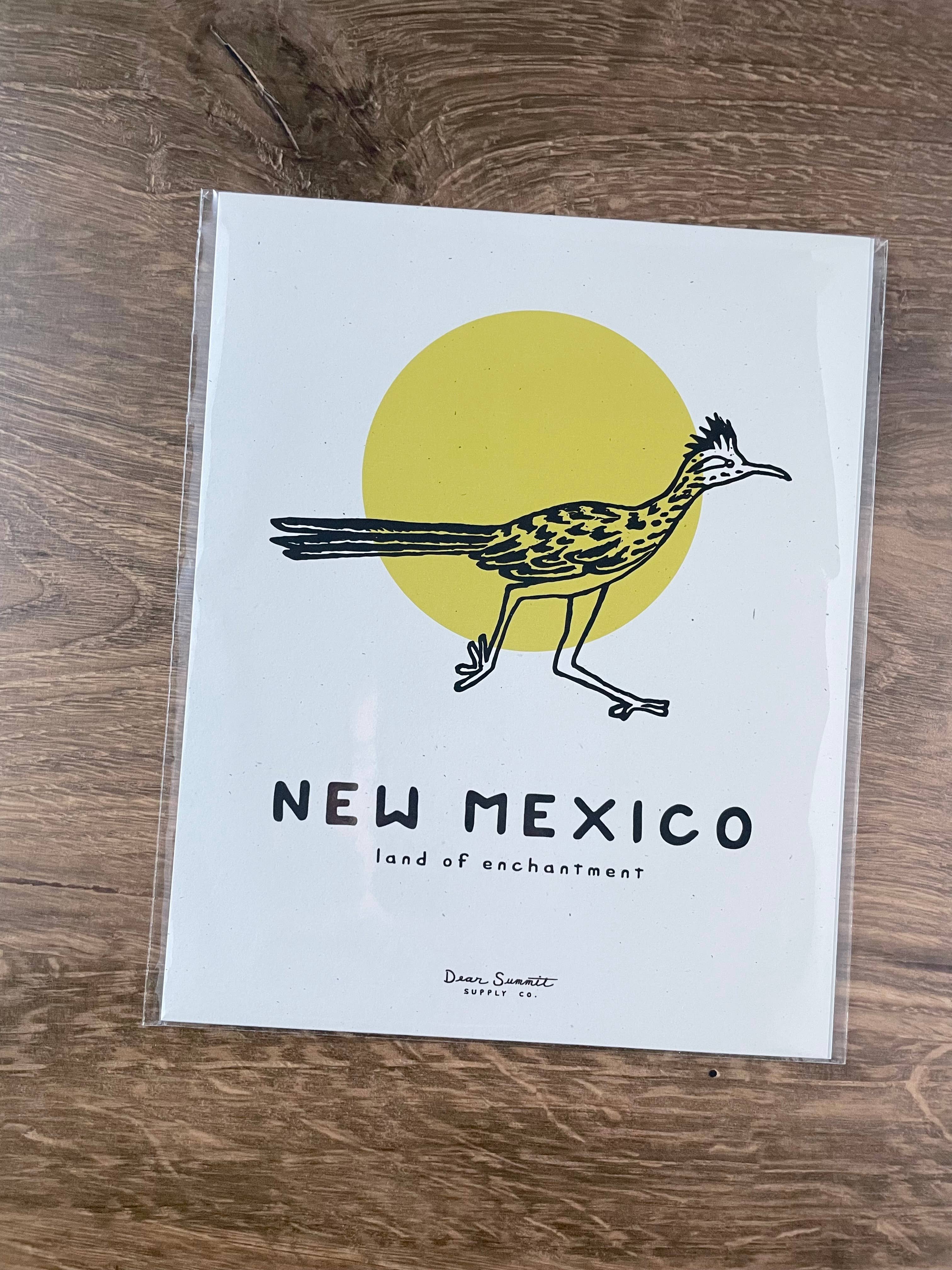 Dear Summit Supply Co - Wholesale Art Print - New Mexico Roadrunner Print1