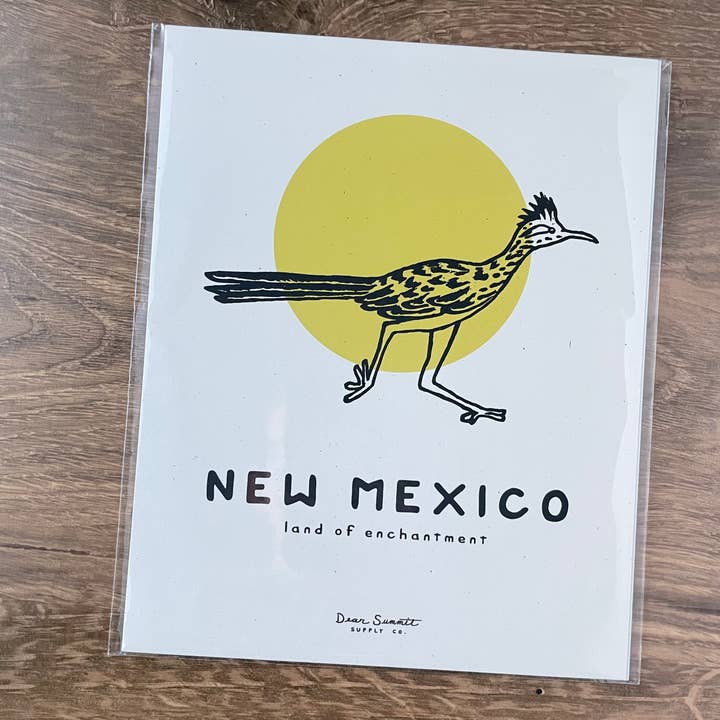 Dear Summit Supply Co - Wholesale Art Print - New Mexico Roadrunner Print1