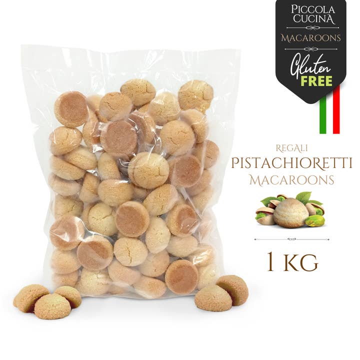 Bulk Pistachio Almond Amaretti Macaroons - Pistachioretti for wholesale by Piccola Cucina – Certified Gluten Free Products