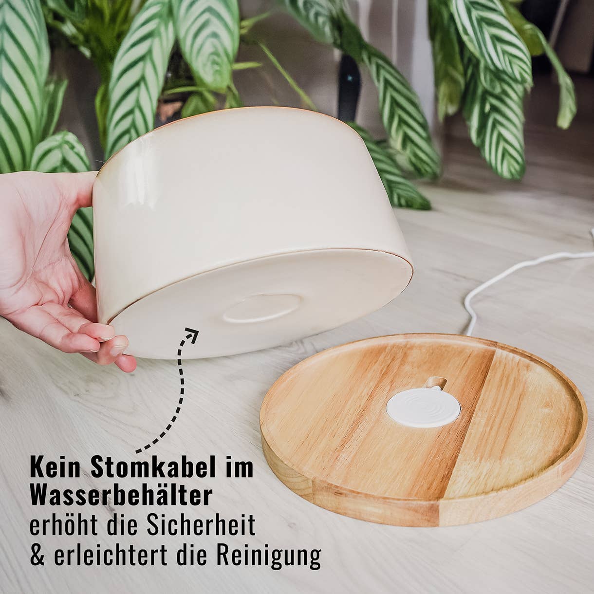 ne&no – Großhandel Futternapf – Katze/Hund – ne&no® Keramik Trinkbrunnen + Bambus-Basis I Induktion2