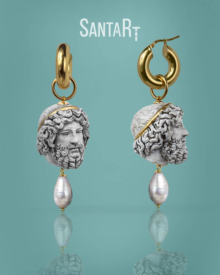 Santart - Wholesale Dangle Earrings - Zeus stone earrings0