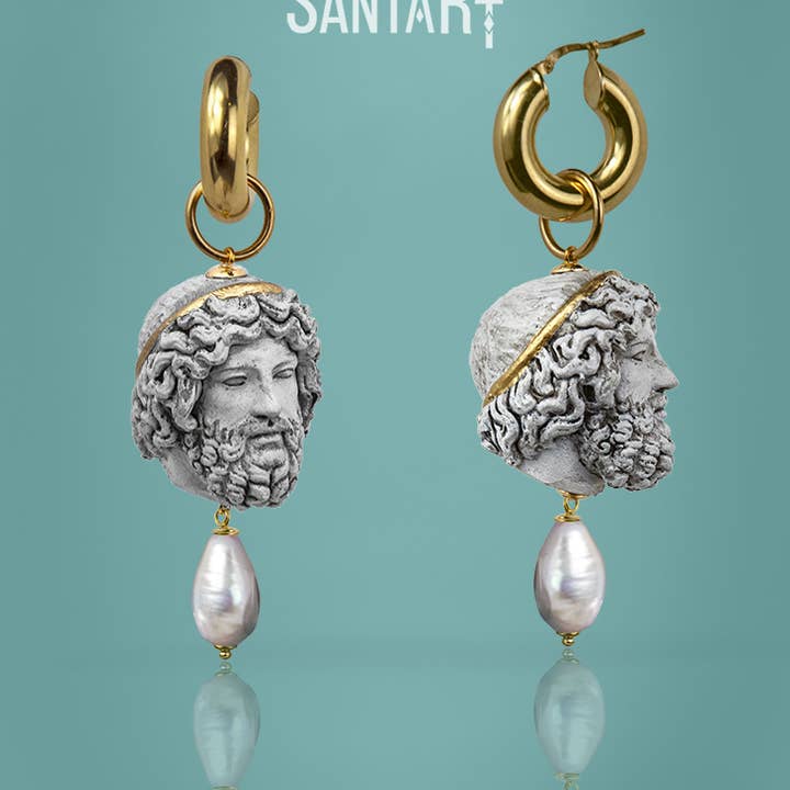 Santart - Wholesale Dangle Earrings - Zeus stone earrings