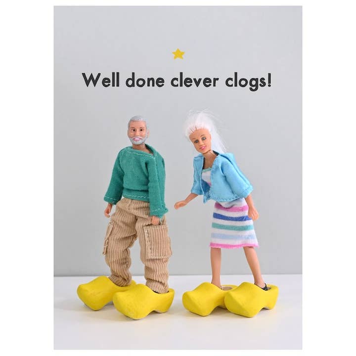 Clever Clogs | Congratulations Card | Funny for wholesale by Bold & Bright