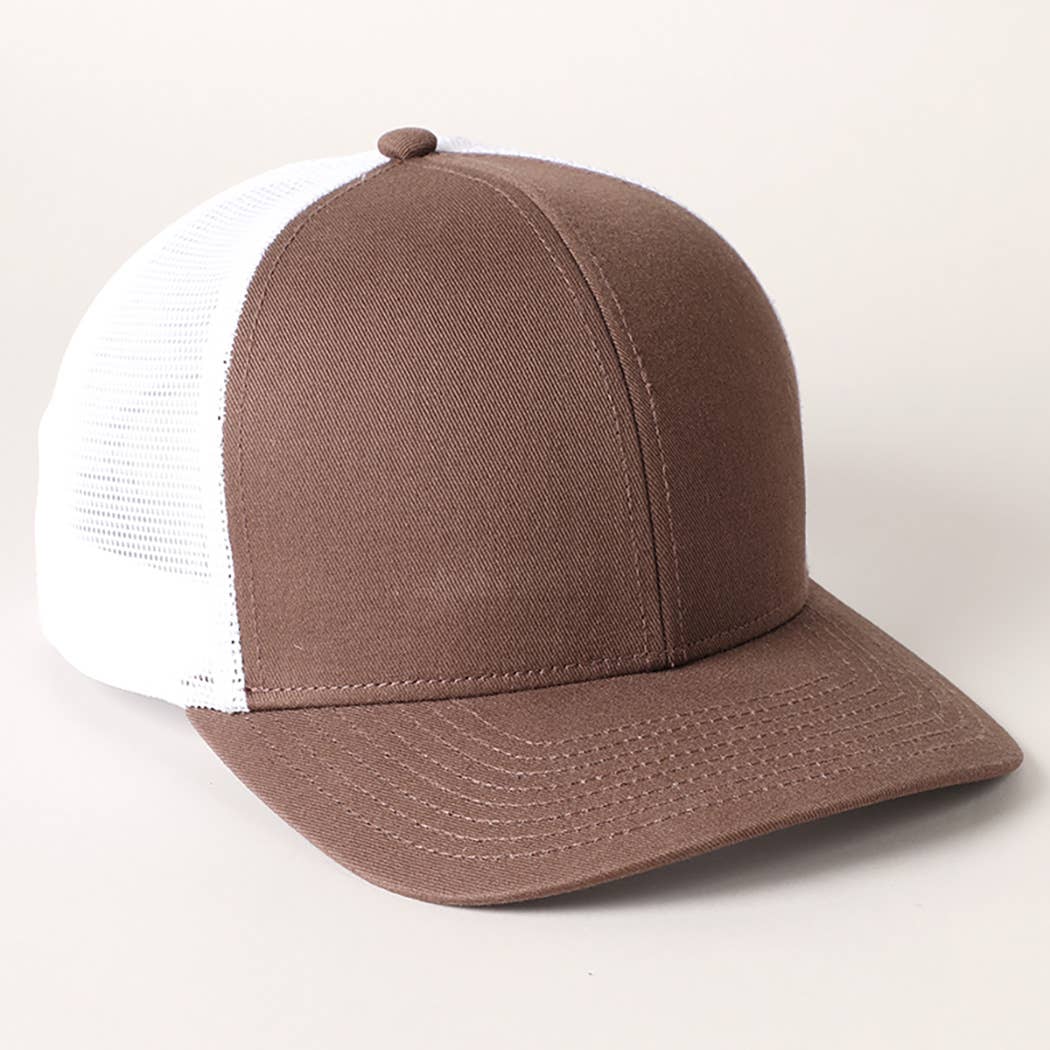 Fashion City - Wholesale Trucker Hat - Unisex - Two Tone Cotton Trucker Hat with Mesh Back10