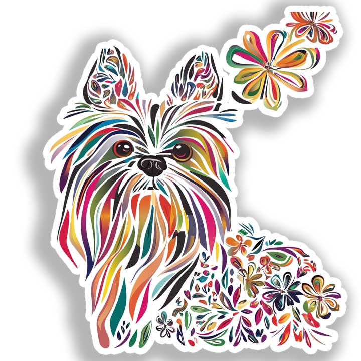 Yorkshire Terrier Hund Klistermærke # A017077 for engroshandel hos Yoonek Graphics