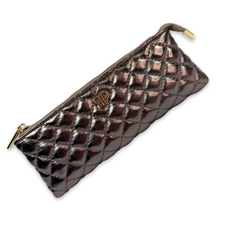 PurseN (new) - Wholesale Makeup/Cosmetic Bag - Sleek Stash Go-To-Case - Bronze0