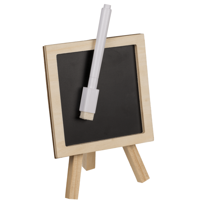 Out of the blue KG - Wholesale Whiteboard/Dry-Erase Board - Mini magnetic black board, with pen and stand,2