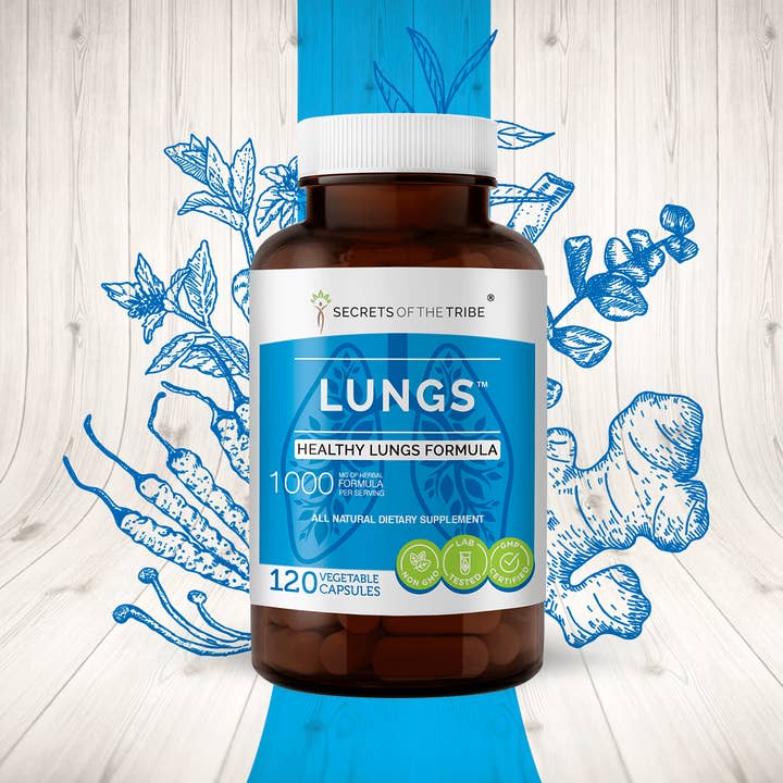 Secrets Of The Tribe - Wholesale Oral Supplement/Vitamin - Lungs Capsules. Healthy Lungs Formula