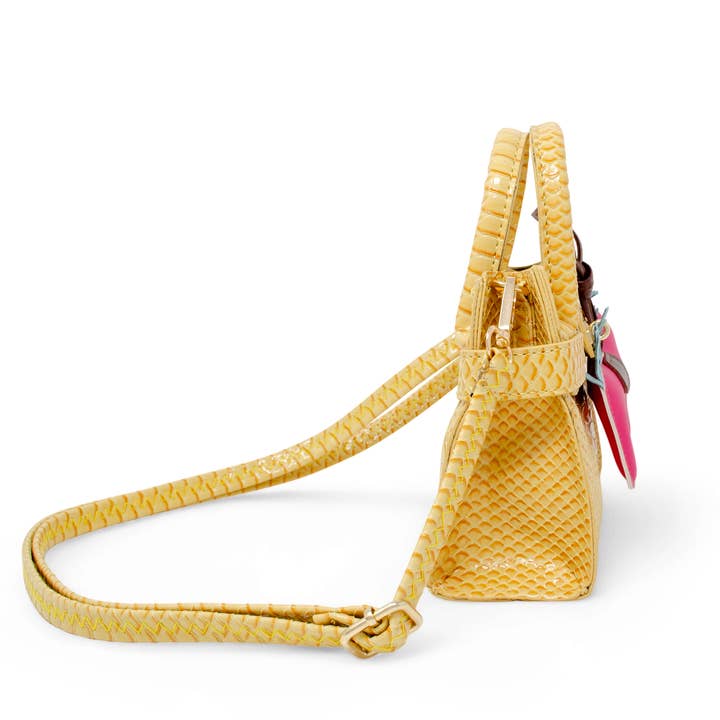 Tiny Treats and ZOMI GEMS - Wholesale Shoulder Bag - Kids - Vivid Crocodile Pony Handbag