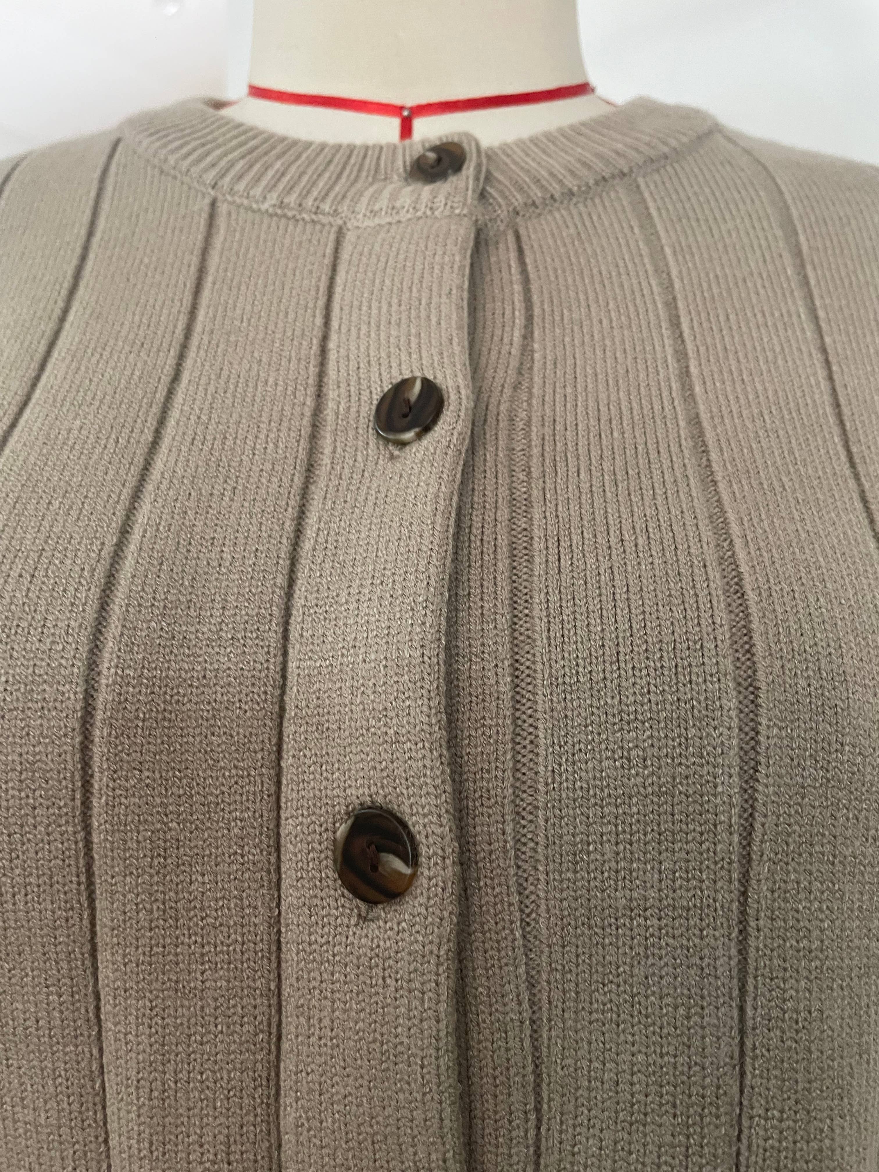 Hope & Sunshine – Engroshandel Cardigan - Dame – Ribbet cardigan med rund hals19