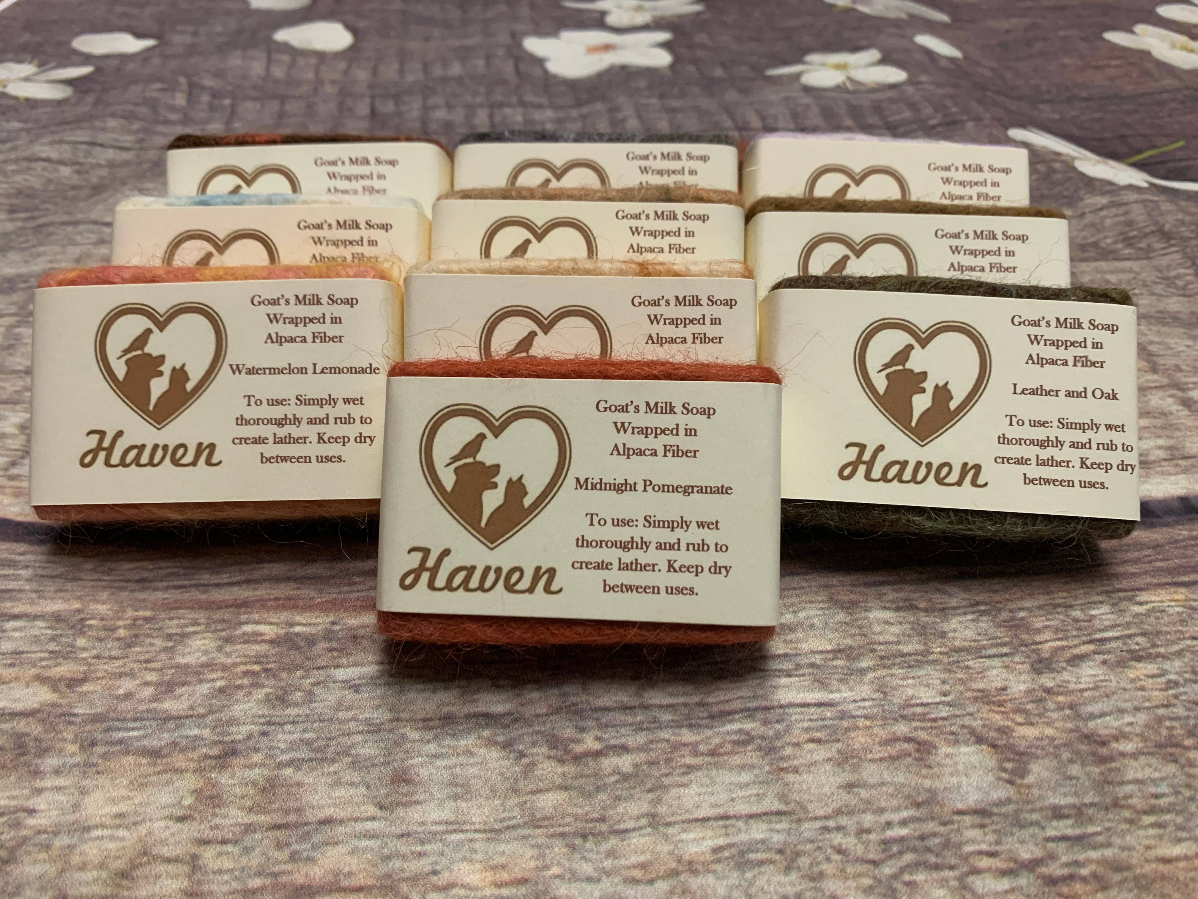 Haven - Wholesale Bar Soap - Alpaca Felted Goatsmilk Soap Bars, 20 Count3
