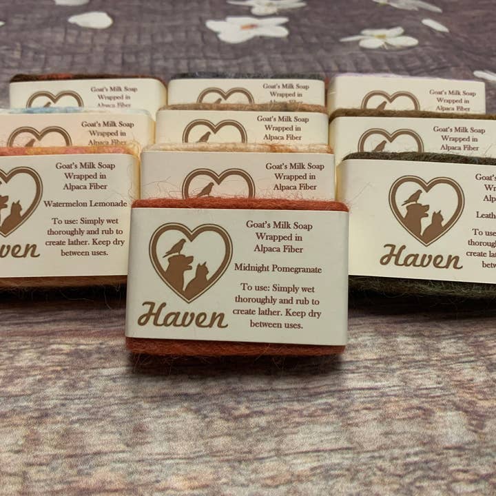 Haven - Wholesale Bar Soap - Alpaca Felted Goatsmilk Soap Bars, 20 Count3