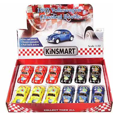Gypsy Rose - Wholesale Toy Car/Truck - Kids - 1967 Volkswagen VW Classic Beetle Hardtop with Decals1