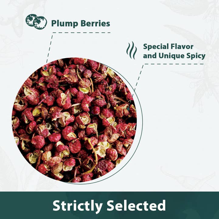 soeos – wholesale Pepper/peppercorns – Soeos Szechuan Grade A Red Sichuan Peppercorns, 4oz5