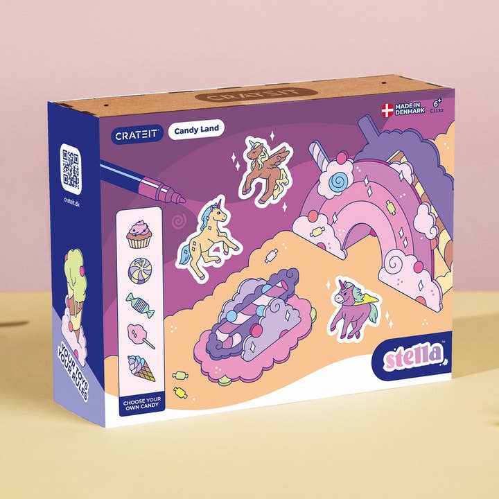 Unicorn | Candy Land | Crateit | Wooden Toy Kit for wholesale by Little Concepts Distribution Ltd