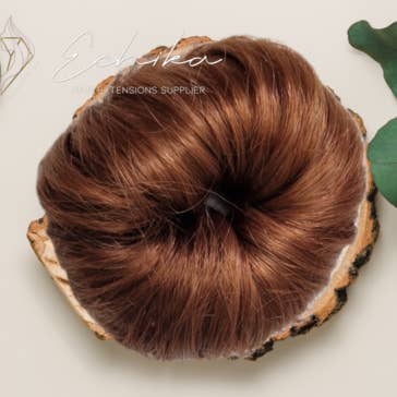 Human Hair Bun Scrunchie | Color 30 for wholesale by Beauty By Echika