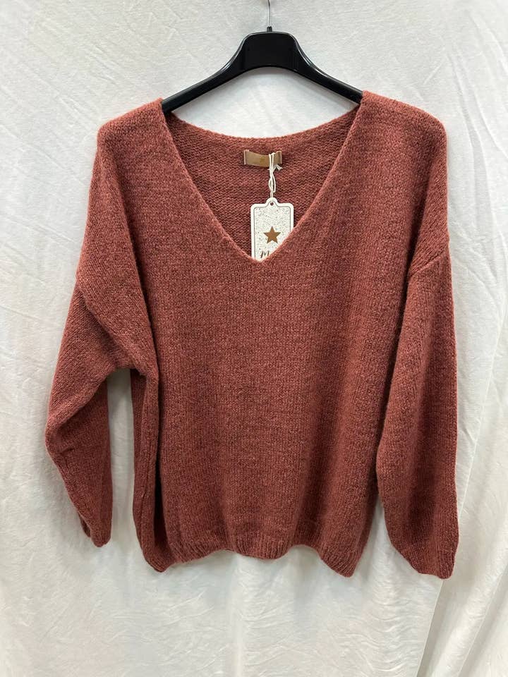 Mimi & Gogo - Wholesale Knit Sweater - Women's - Basic uni sweater @20127_uni39