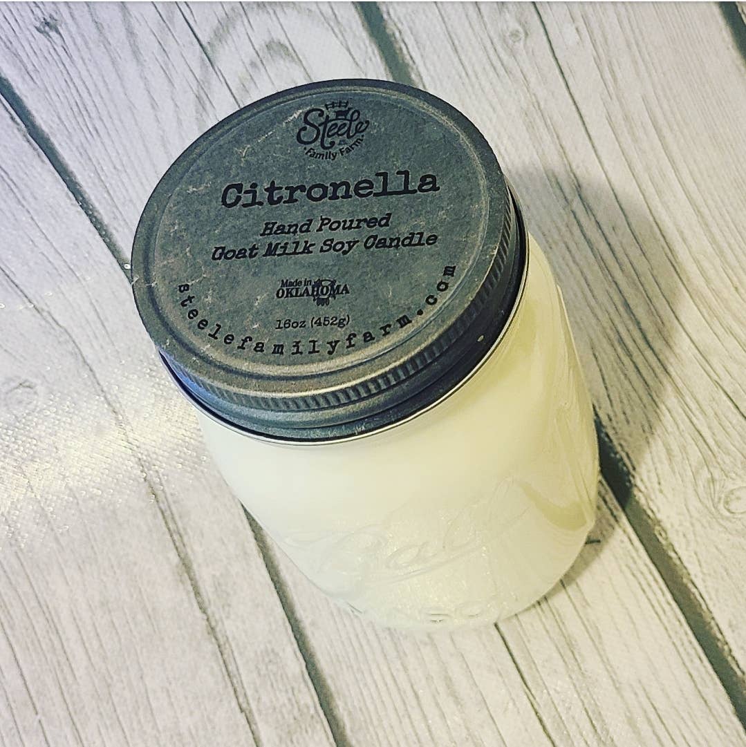 Steele Family Farm - Wholesale Jar/Filled Candle - Citronella Candle2
