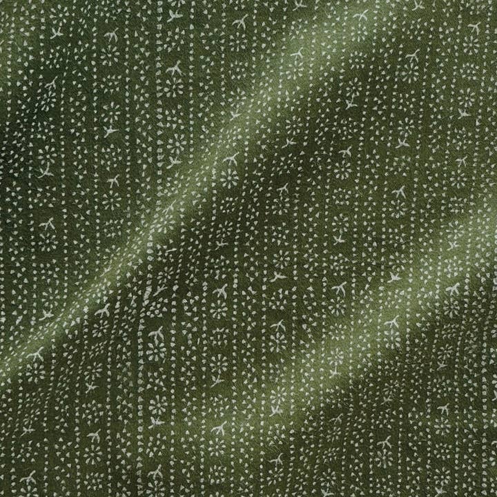 Bliss and Mischief - Wholesale Fitted Sheet - Fitted Sheet in Calico Stripe Moss