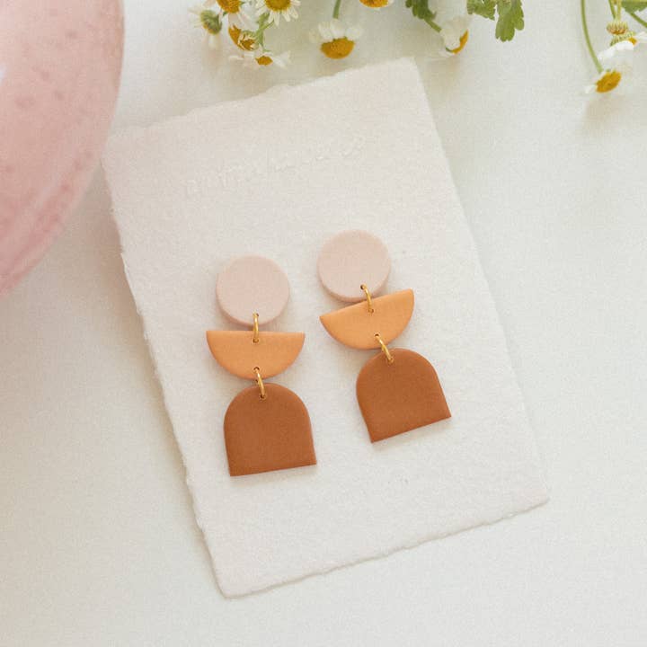 REMOVED BRAND - Wholesale Dangle Earrings - Burnt orange ombré earrings1