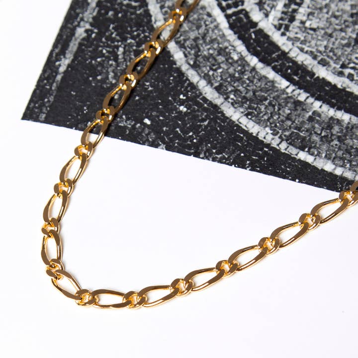 Vintage Gold Figaro Chain Necklace for wholesale by Kindred Objects