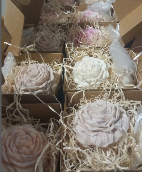 Magnolia gift - Wholesale Novelty Candle - “Peony” Soy Wax Candle1