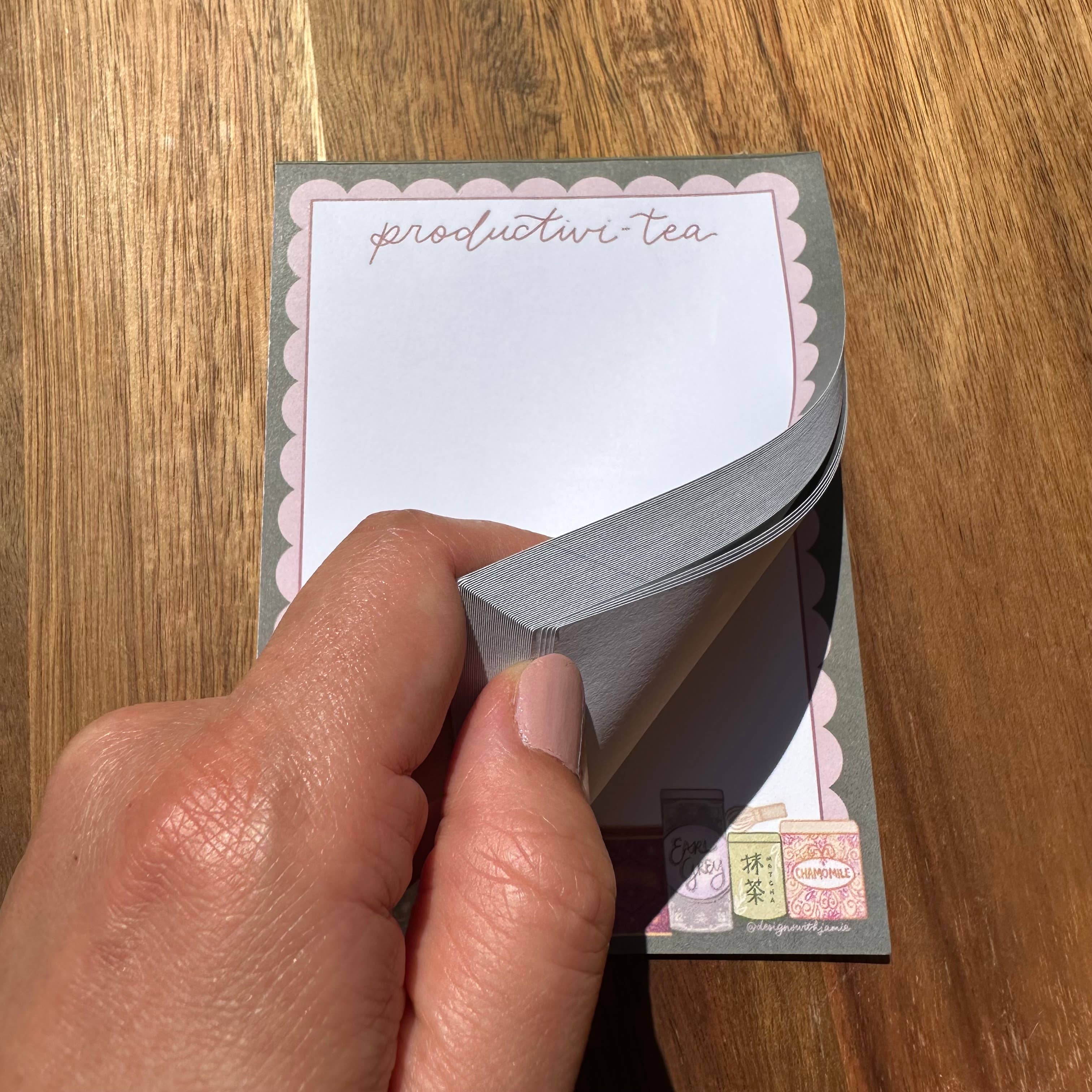 Designs with Jamie - Wholesale Notepad - Productivitea Notepad4