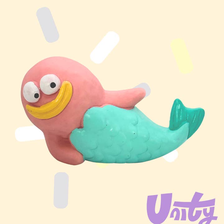 Mermaid Natural Latex Squeaky Dog Toy for wholesale by Unity Co