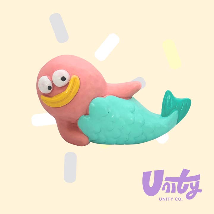 Giocattolo per cani in lattice naturale a forma di sirena con suono. per la vendita all'ingrosso da parte di Unity Co