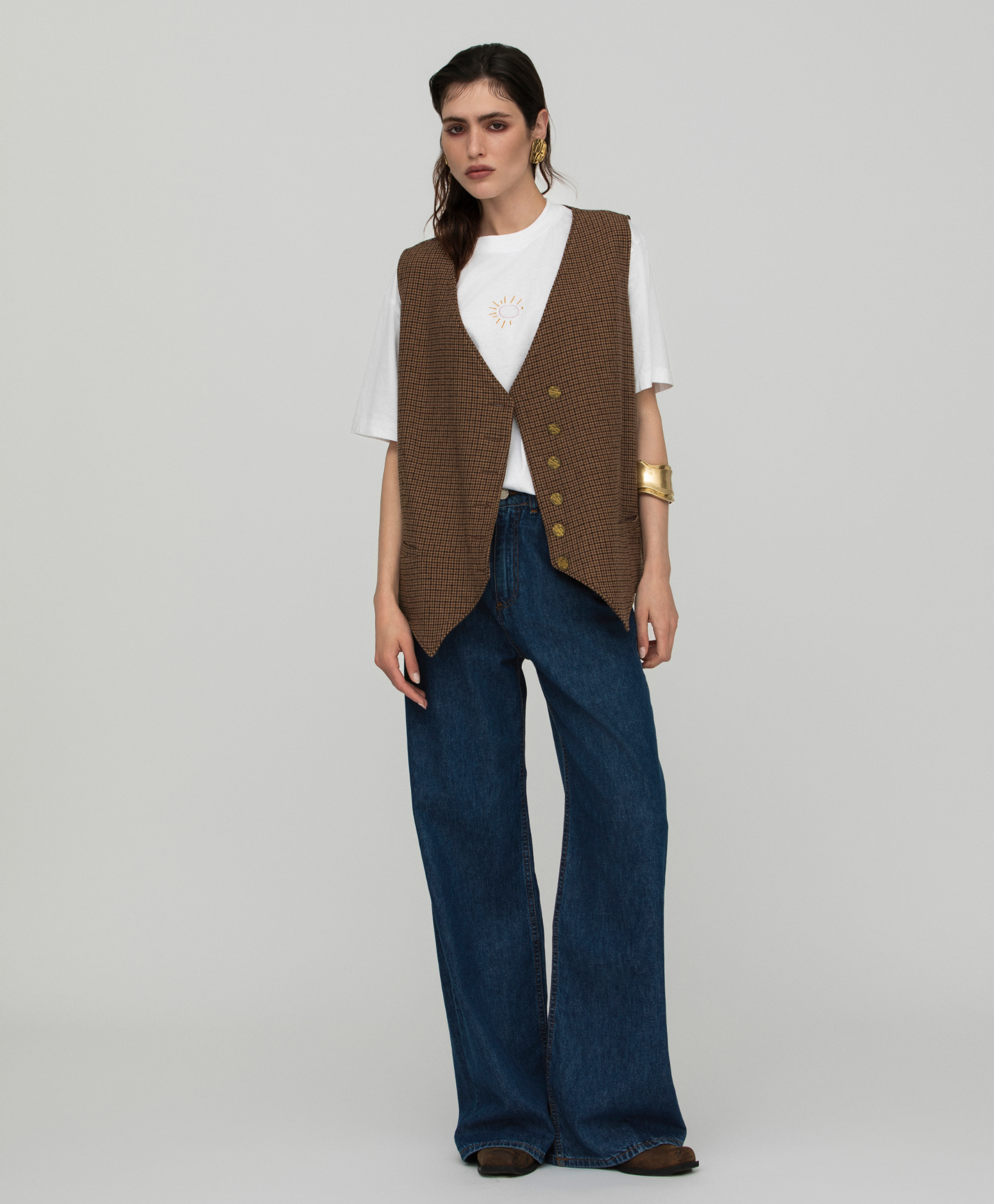 Giorgia Fratta – wholesale Jeans – Women’s – Elodie Wide Leg Jeans Made in Italy5