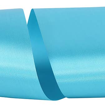 Ruban isotherme Sfs Allure SFS en satin à face unique, turquoise, 6 po pour la vente par RELIANT RIBBON