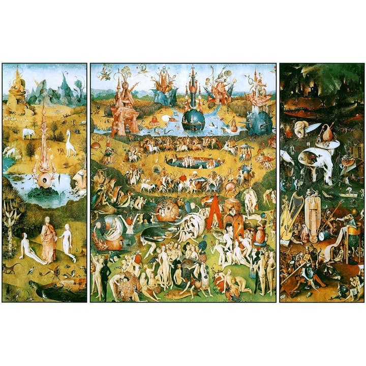 Multi Color Hieronymus Bosch The Garden of Earthly Delights Triptych Painter Poster for wholesale on Faire