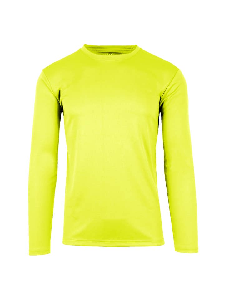 Galaxy By Harvic - Wholesale T-shirt – men's - Men's Long Sleeve Moisture Wicking Performance Crew Neck Tee8