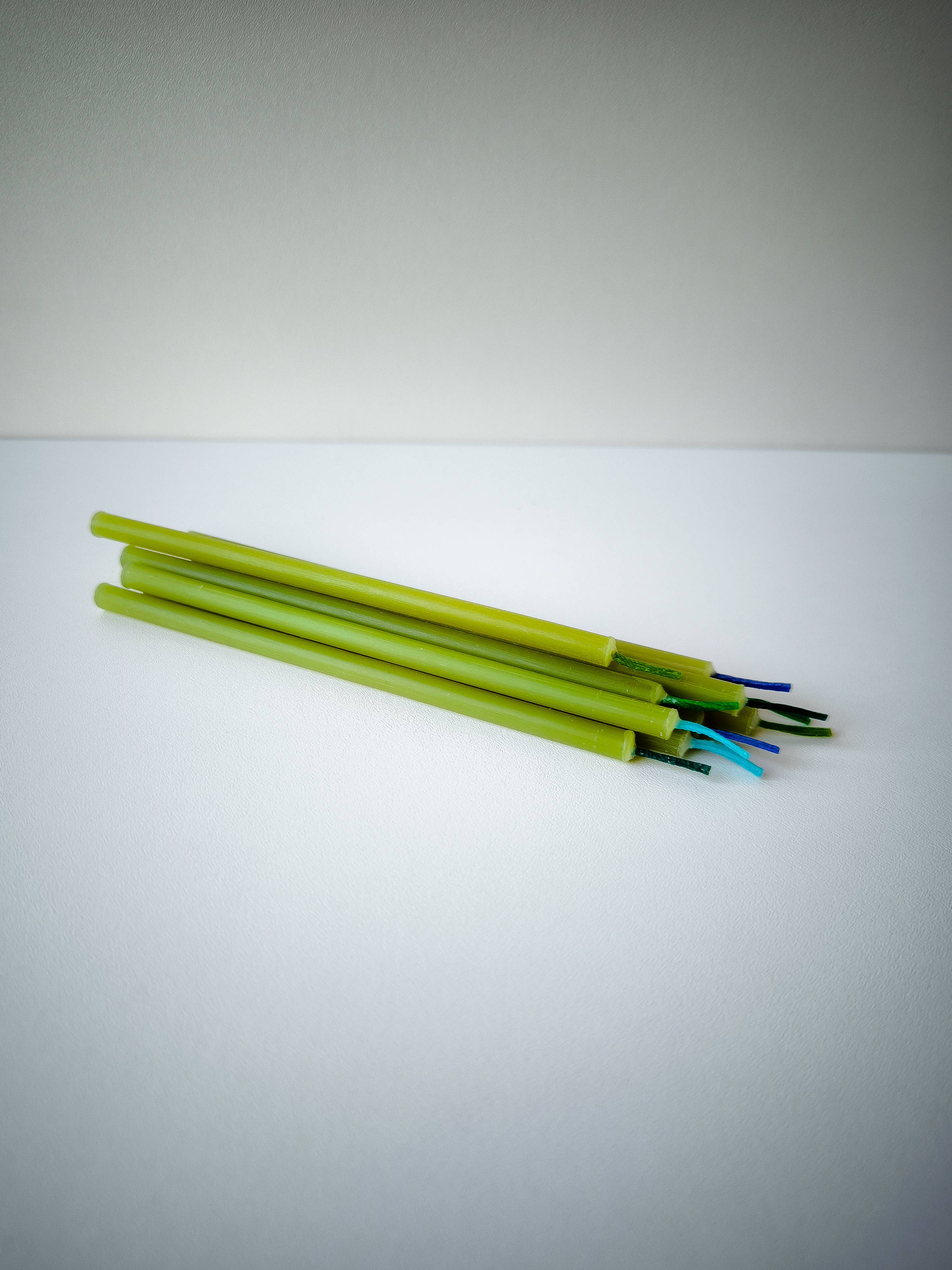 korys - Wholesale Cake Candle - Birthday Candles - green beeswax  6