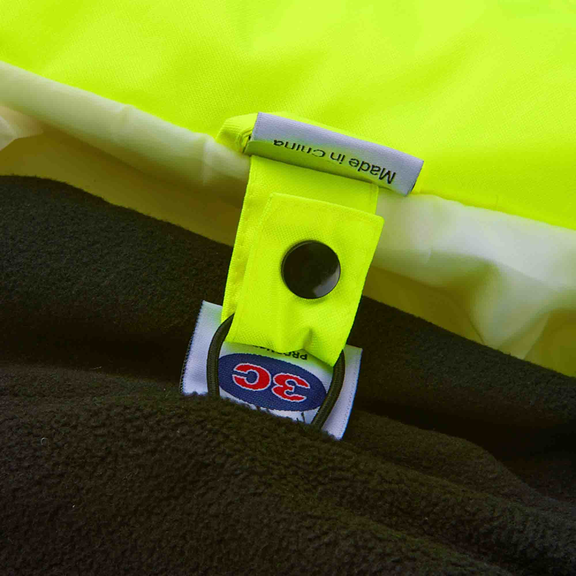 3C Products – wholesale Safety jacket – Unisex – SAJ5710  Lime Green /W Black Bottom, 3-In 1 Safety Class 312