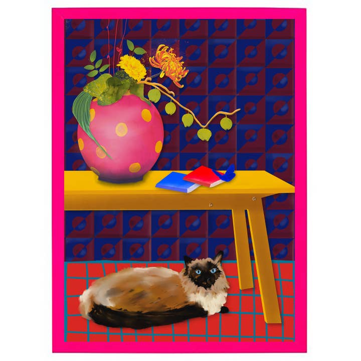 Studio Angelart - Wholesale Art Print - Cat under the Table – Art Print limited edition3