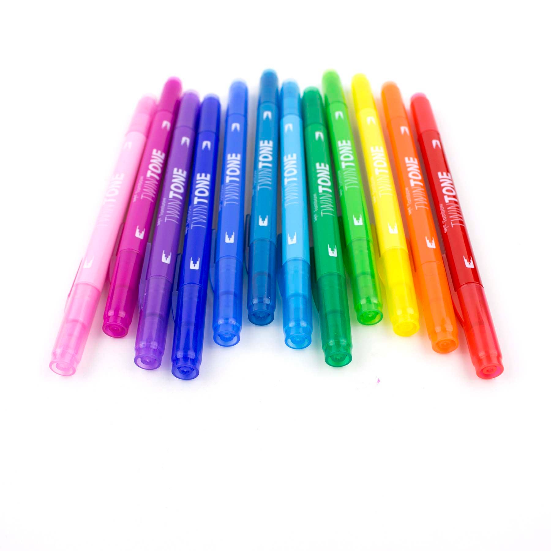 Tombow - Wholesale Marker - TwinTone Marker Set: Rainbow - 12-Pack4