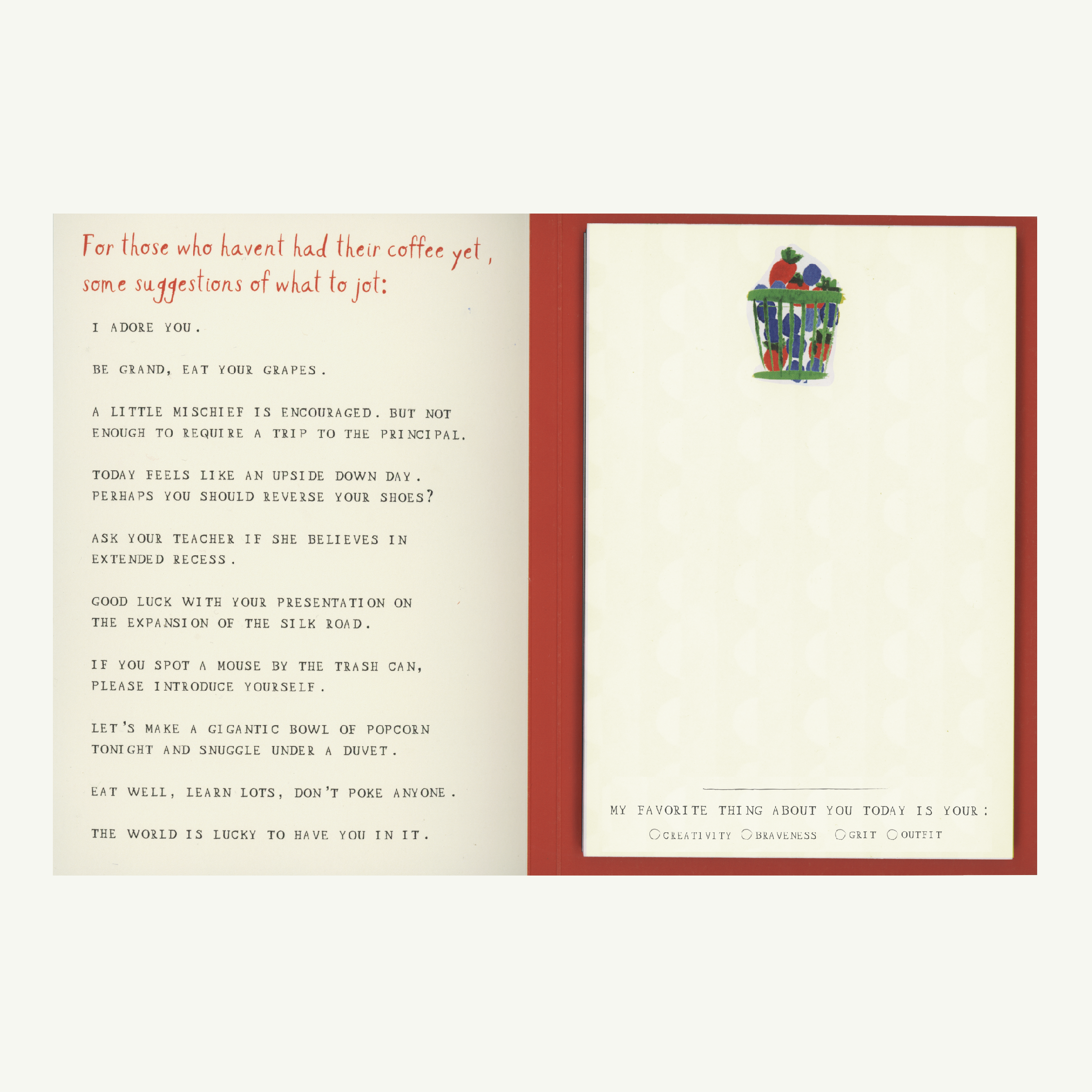 Mr. Boddington's Studio - Wholesale Stationery/Notecard Set - Lunch Notes1