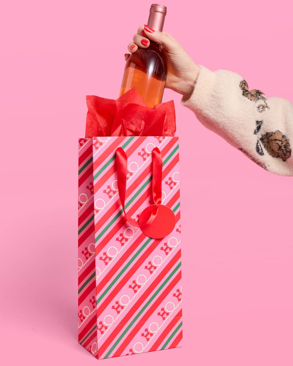 xo, Fetti - Wholesale Wine Gift Bag - HO-down Wine Gift Bag Set - 9 wine gift bags, western christmas 6