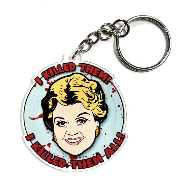 Bite Your Granny - Vendita all'ingrosso Portachiavi - Unisex - Portachiavi ispirato a Murder She Write di Jessica Fletcher